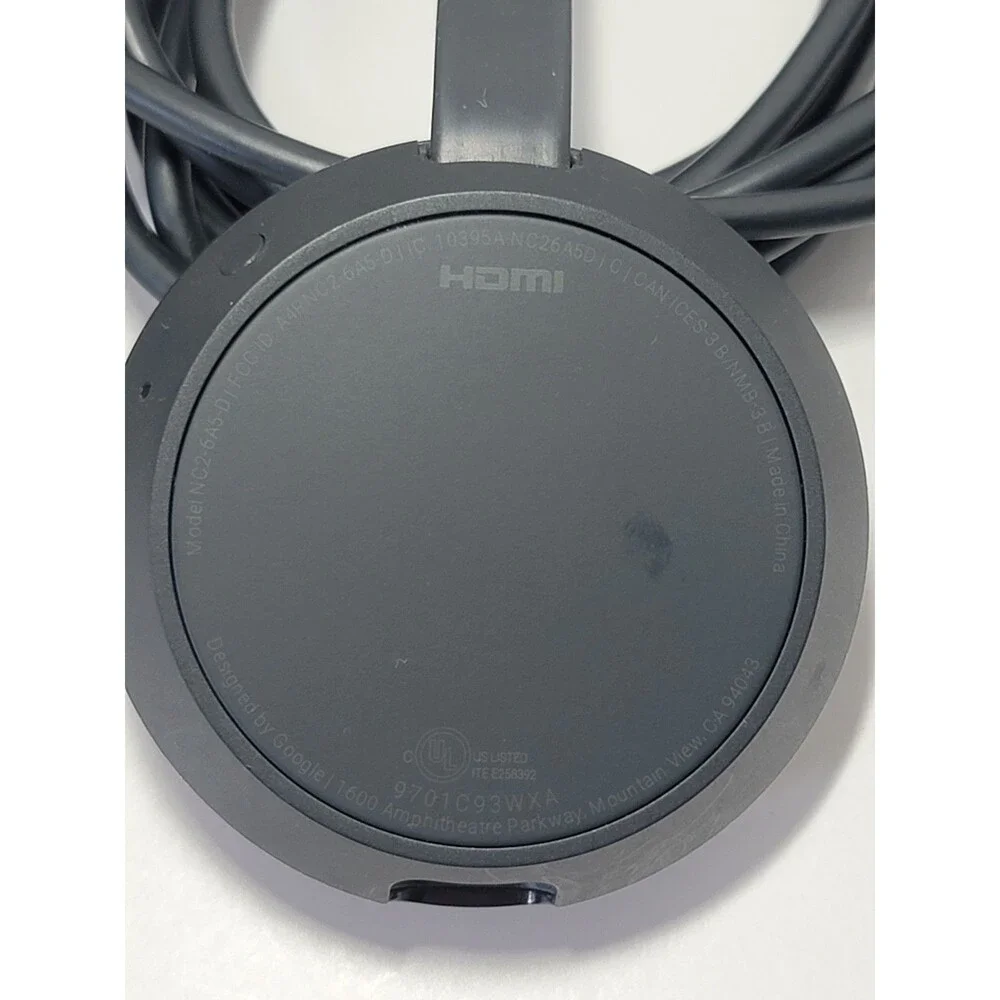 Google Chromecast Ultra NC2-6A5-D Media Streamer W/ AC/Ethernet adapter Working
